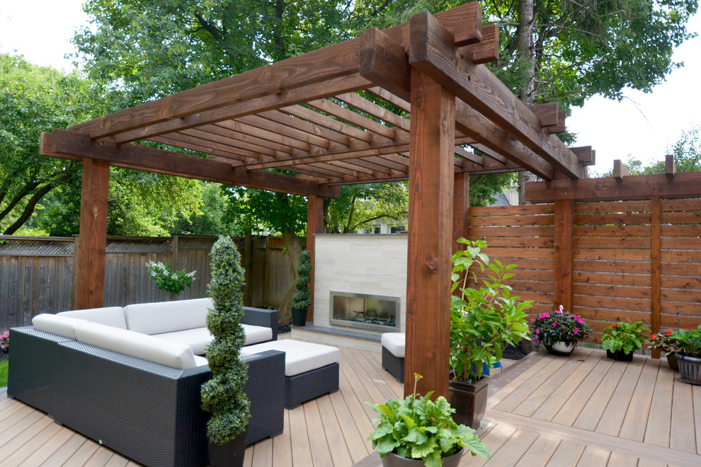 Pergola on deck