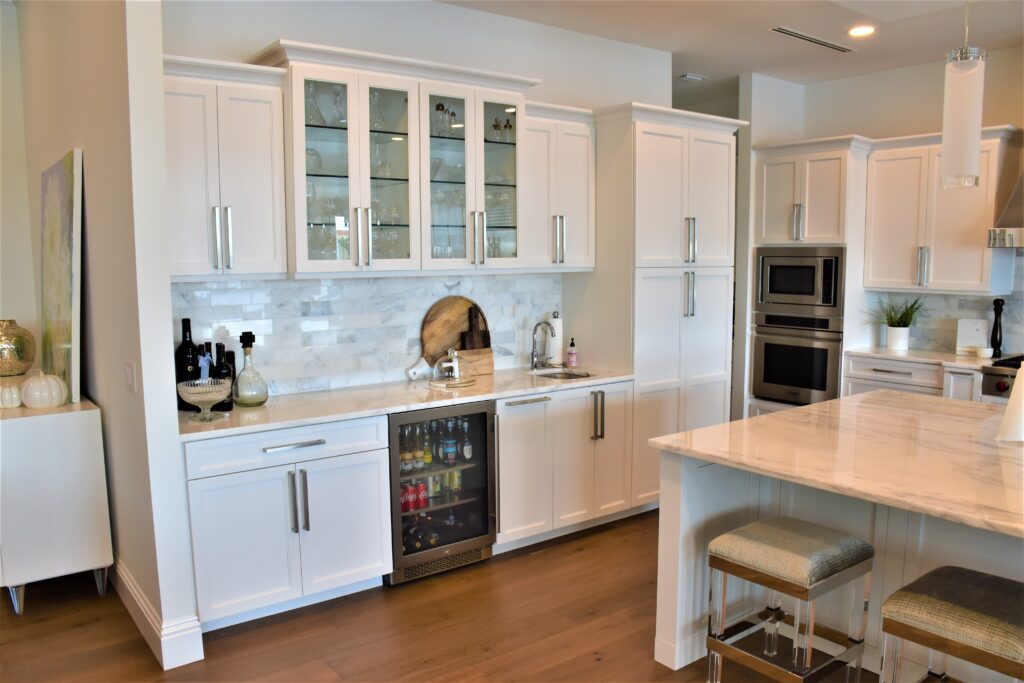 Custom kitchen with wet bar