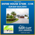ENTIRE HOUSE 750K TO 1M Sun Bay Builders award winner