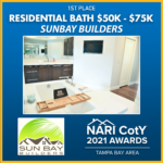 RESIDENTIAL BATH 50K-75K Sun Bay Builders award winner