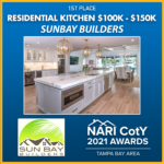 RESIDENTIAL KITCHEN 100K-150K Sun Bay Builders award winner