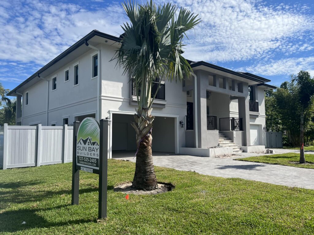 custom home built by Sun Bay Builders in St. Pete